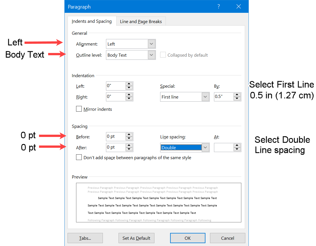Double-space the lines in a document - Microsoft Support