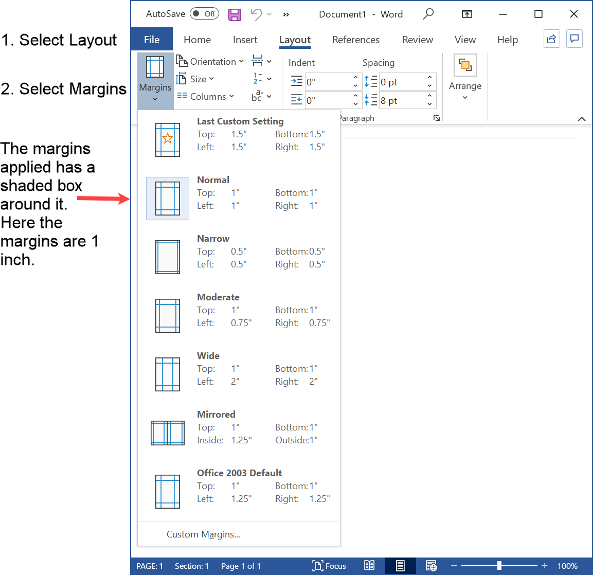 Margins In APA Format Are Specific Check And Reset If Necessary