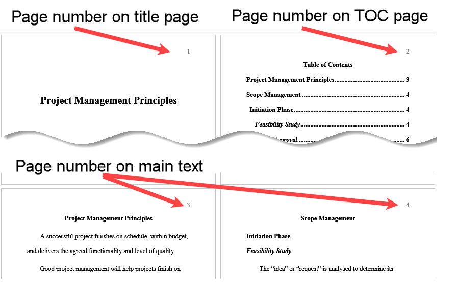 Create A Table Of Contents With Page Numbers