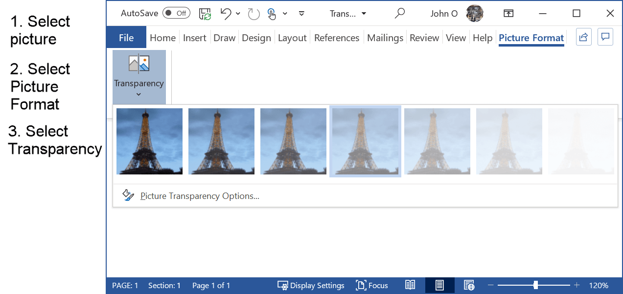 How Do You Make A Picture Transparent In Powerpoint